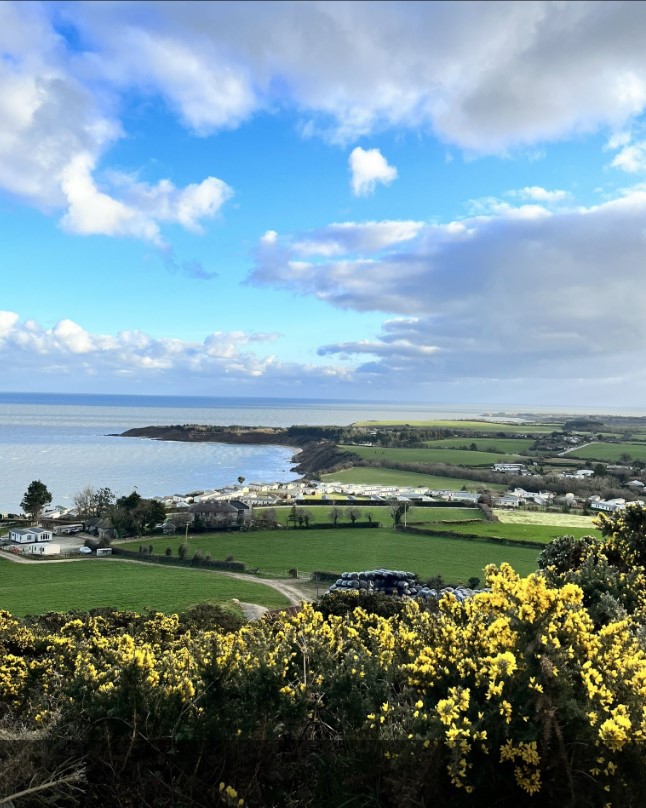 Views over Wexford and Wicklow coastline